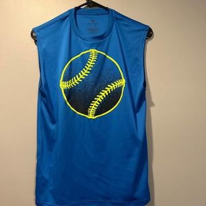 * Tek Gear Boys Blue Sleeveless Shirt  Basebal